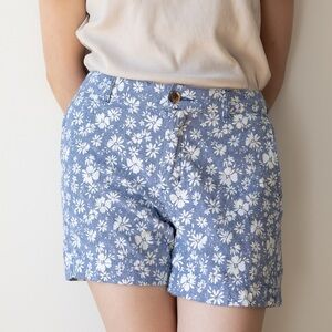 Old Navy Floral Blue Women's Shorts
